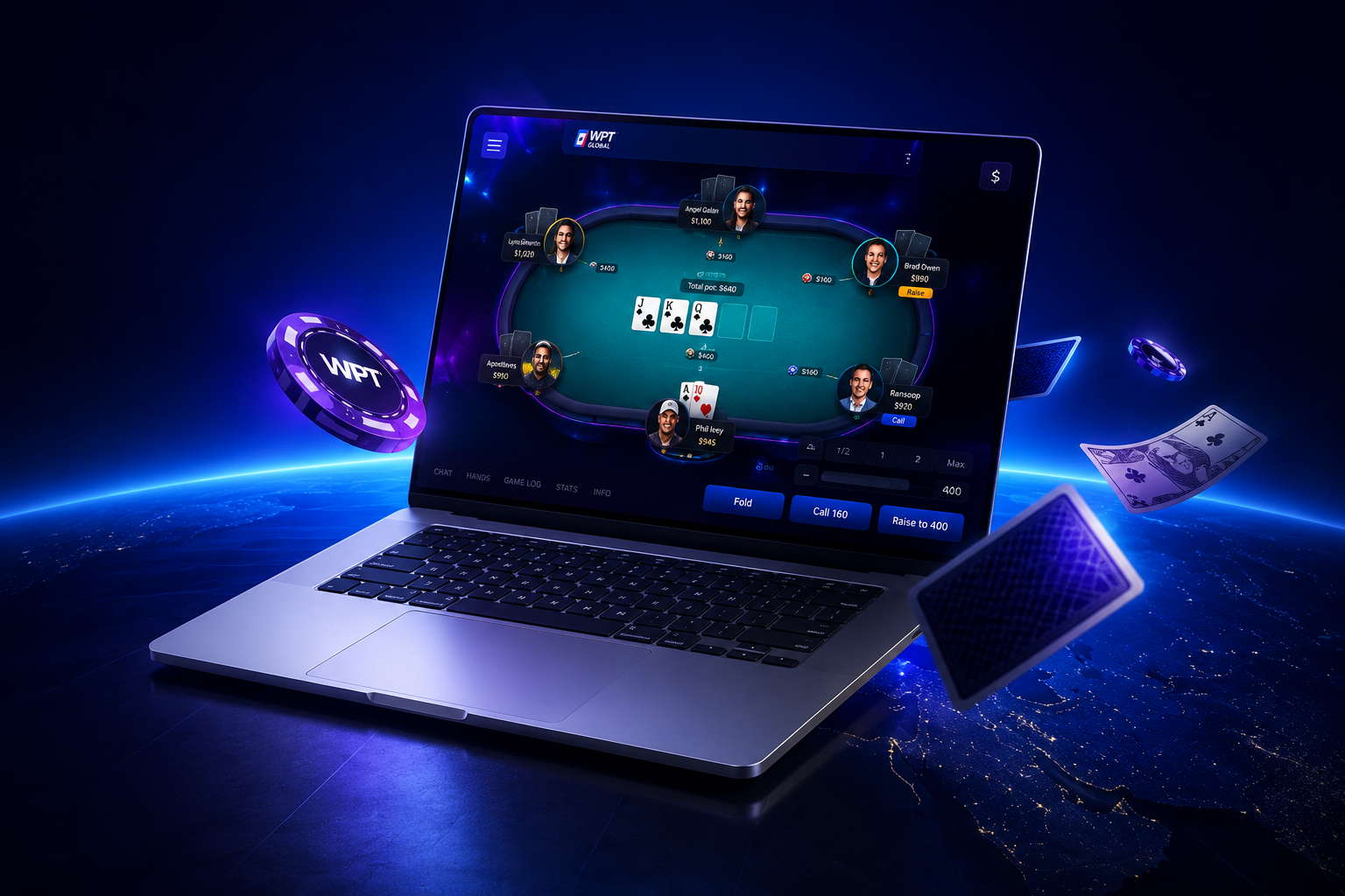 WPT Global换设备重新下载与登录展示